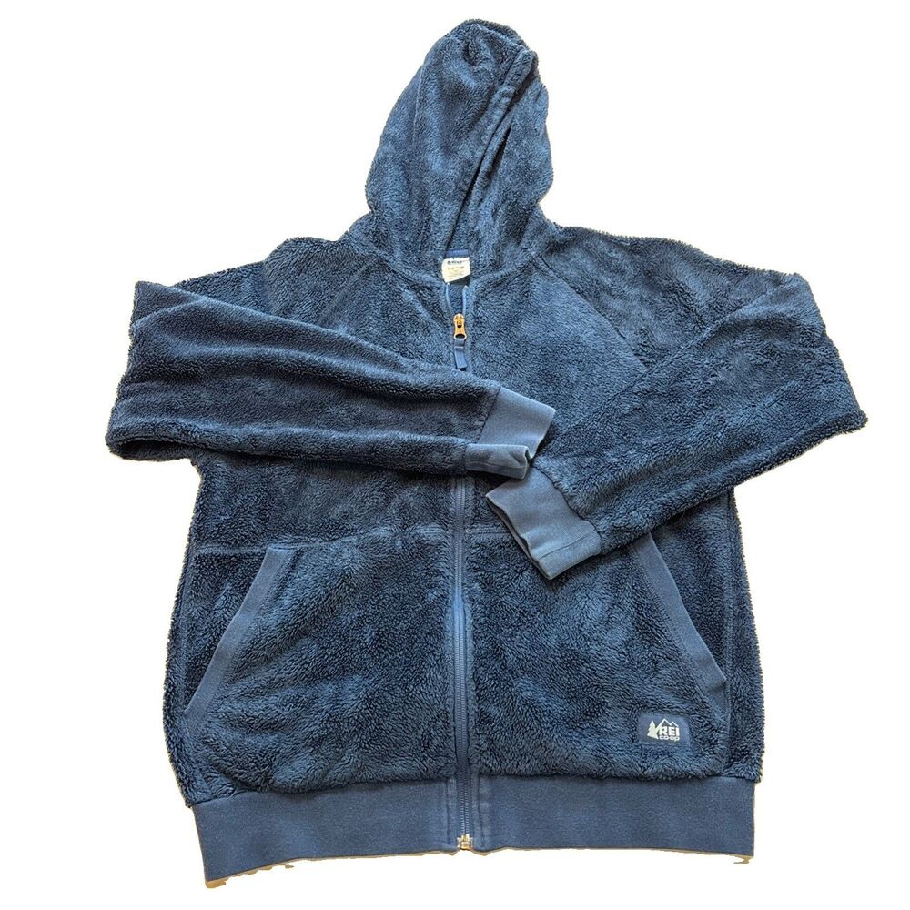 REI Kids co-op cozy Fleece Hoodie Jacket size large 14/16